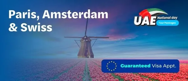 Swiss, Amsterdam & Paris Tour Package