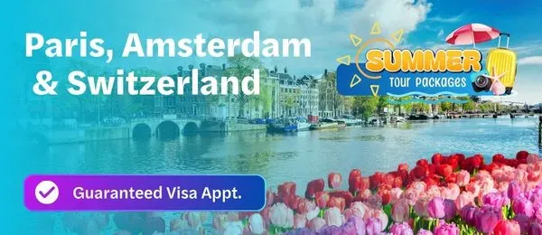 Paris, Amsterdam & Switzerland Tour Package
