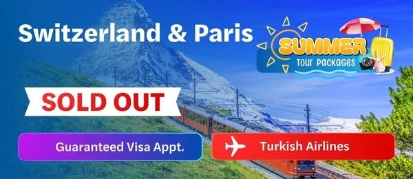 SEP DEP: Swiss & Paris Tour Package