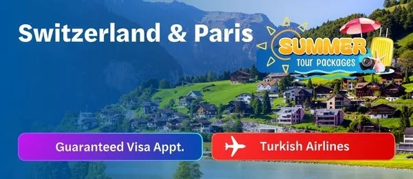 SEP DEP: Swiss & Paris Tour Package