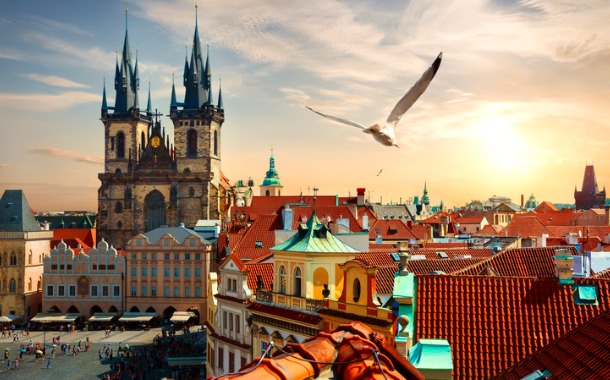 Transfer to Prague. Explore Prague through an orientation tour. Enjoy an entrance tour of Prague Castle.